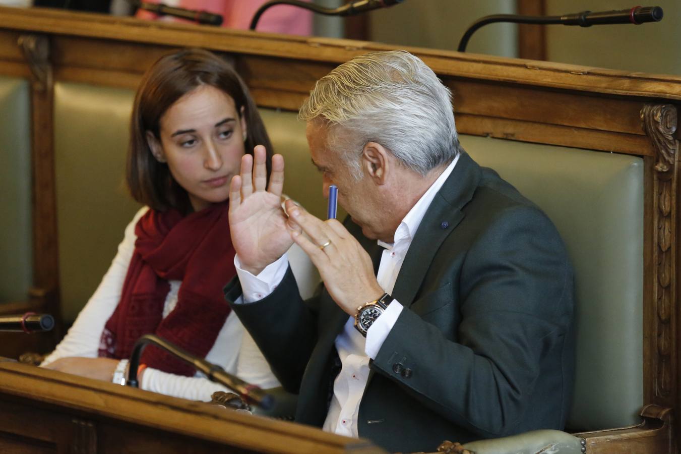 Pleno en el Ayuntamiento de Valladolid