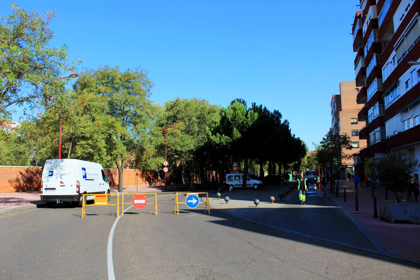Atascos por las obras en el túnel de Labradores