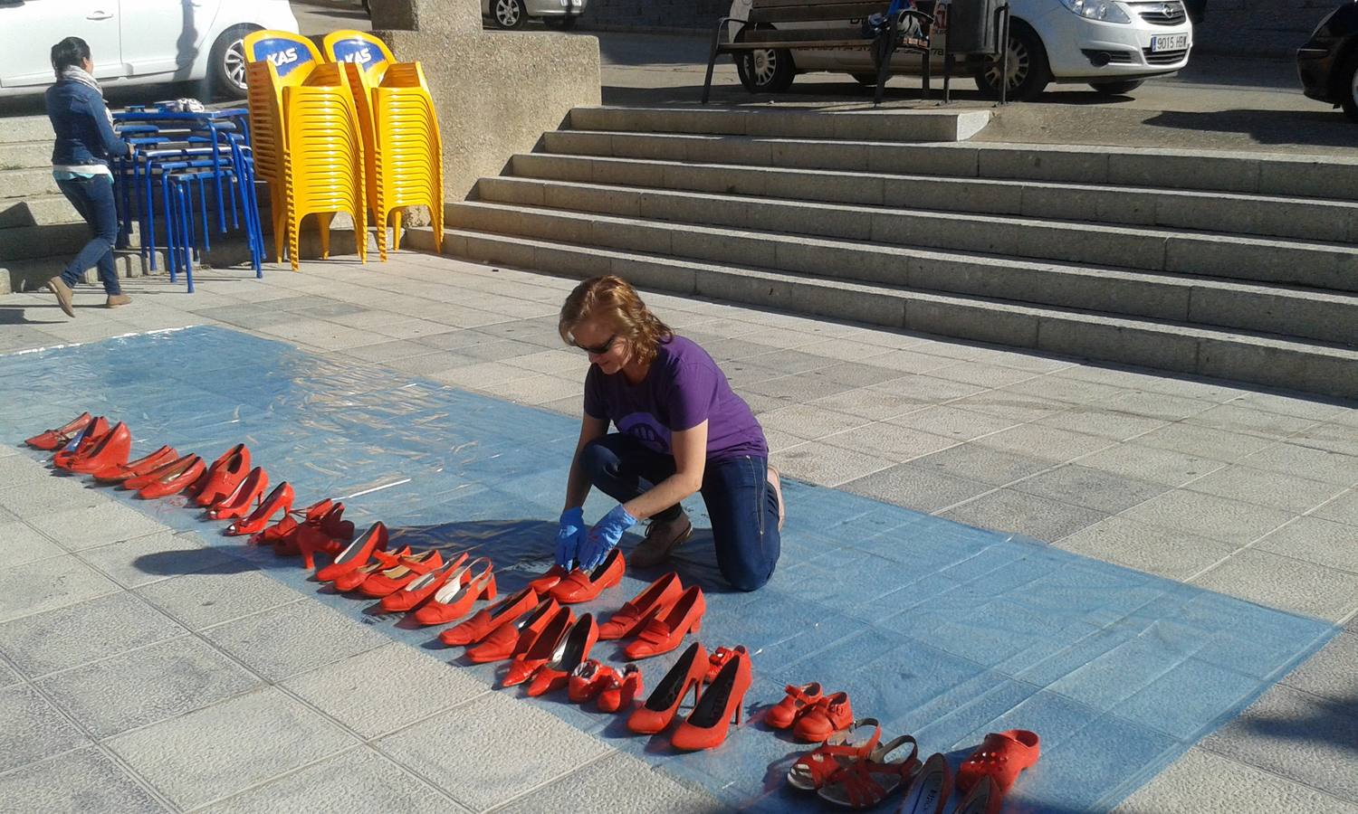 Taller de zapatos rojos en Mucientes (Valladolid)