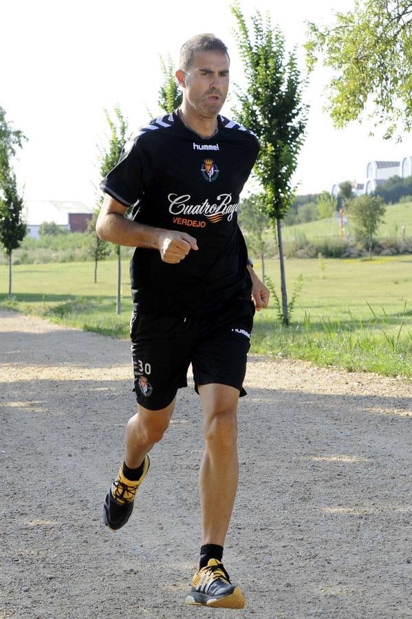 14.07.15 Durante un entrenamiento del Real Valladolid en el cerro de Las Contiendas.