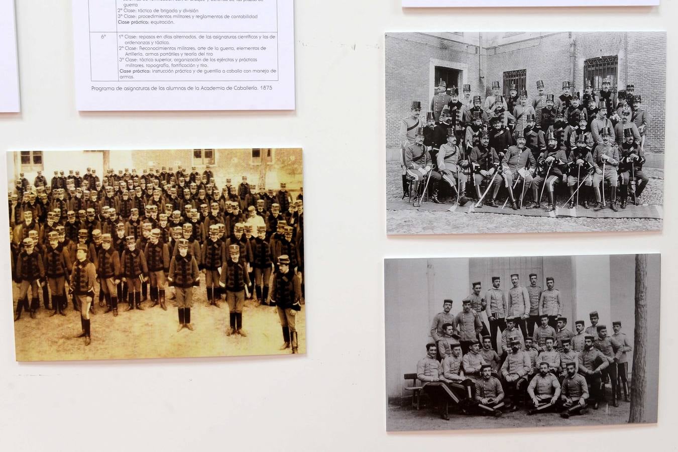 Una exposición recuerda el centenario del incendio de la Academia de Caballería de Valladolid