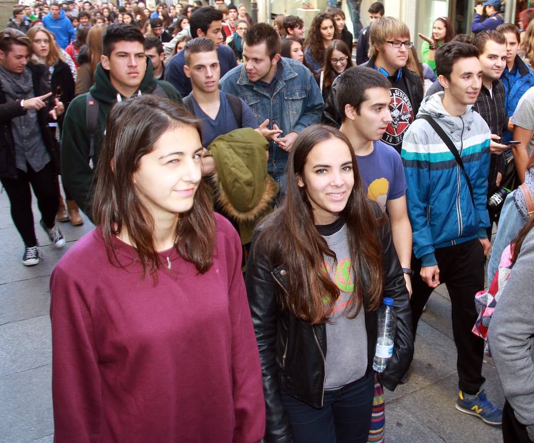 Los estudiantes segovianos protestan contra la Lomce
