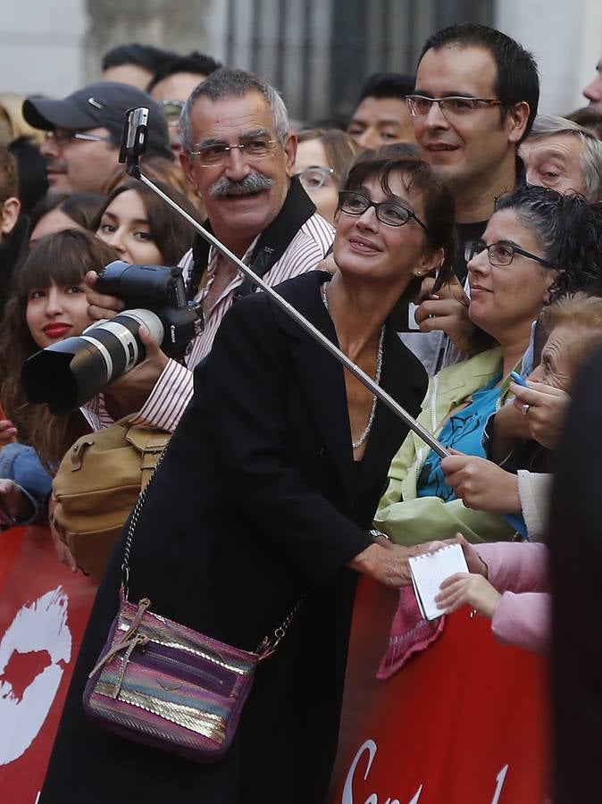 Alfombra roja de la gala inaugural de la 60 Seminci (1/2)