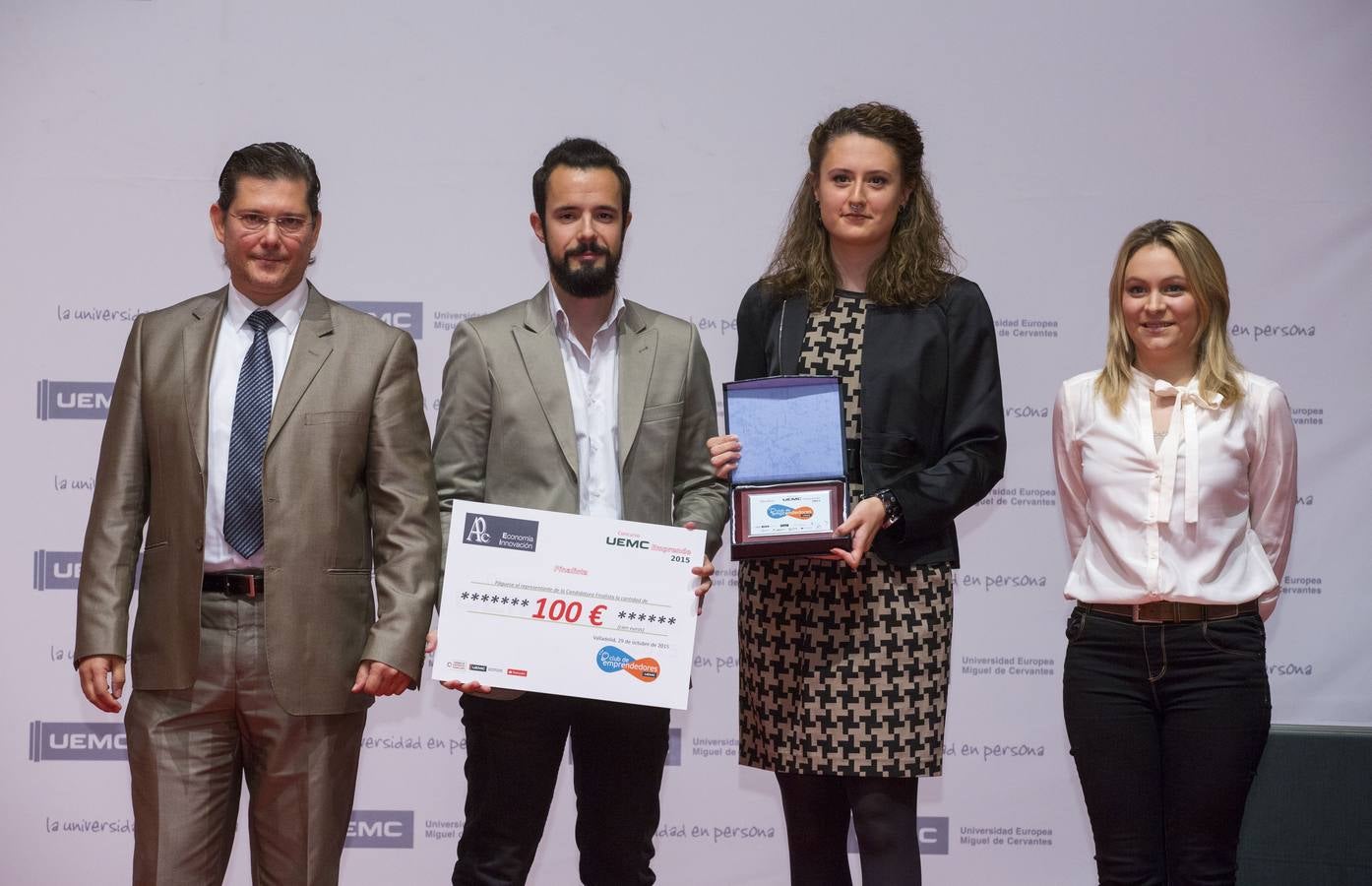 Entrega de premios del concurso UEMC Emprende