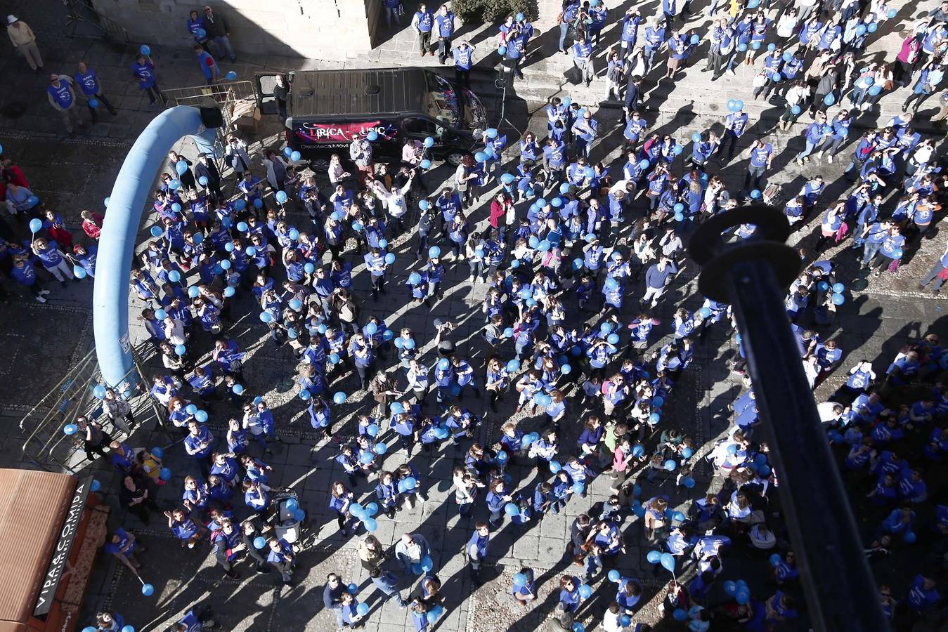 Cadena humana en Salamanca por la lucha contra la diabetes