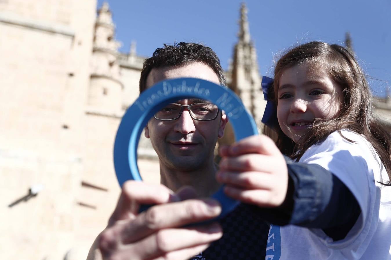 Cadena humana en Salamanca por la lucha contra la diabetes