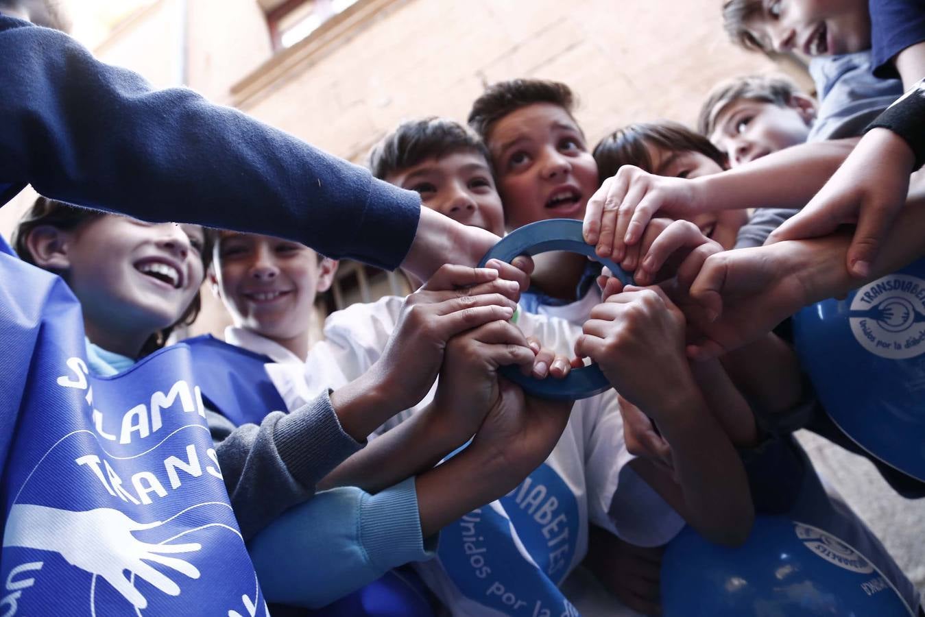 Cadena humana en Salamanca por la lucha contra la diabetes