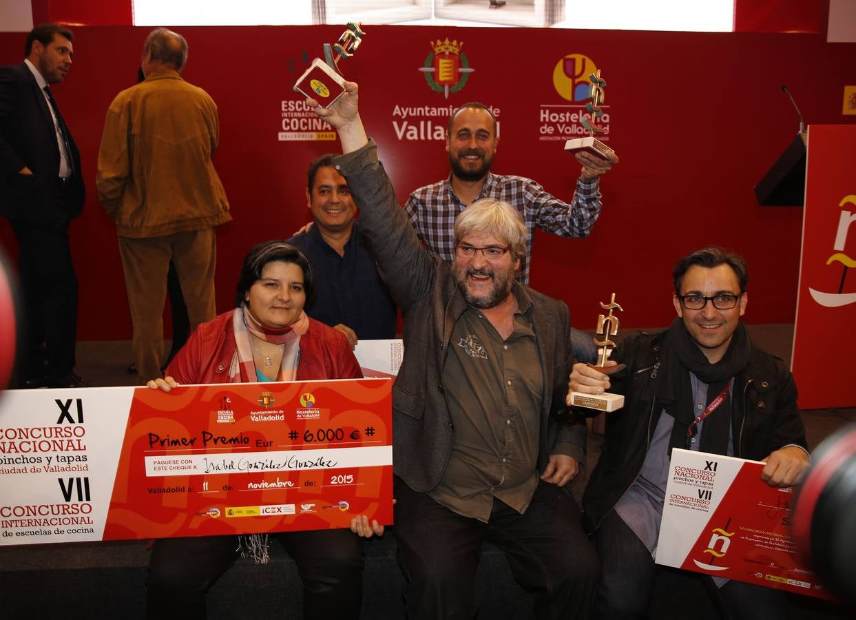 Entrega de premios del XI Concurso Nacional de Pinchos de Valladolid