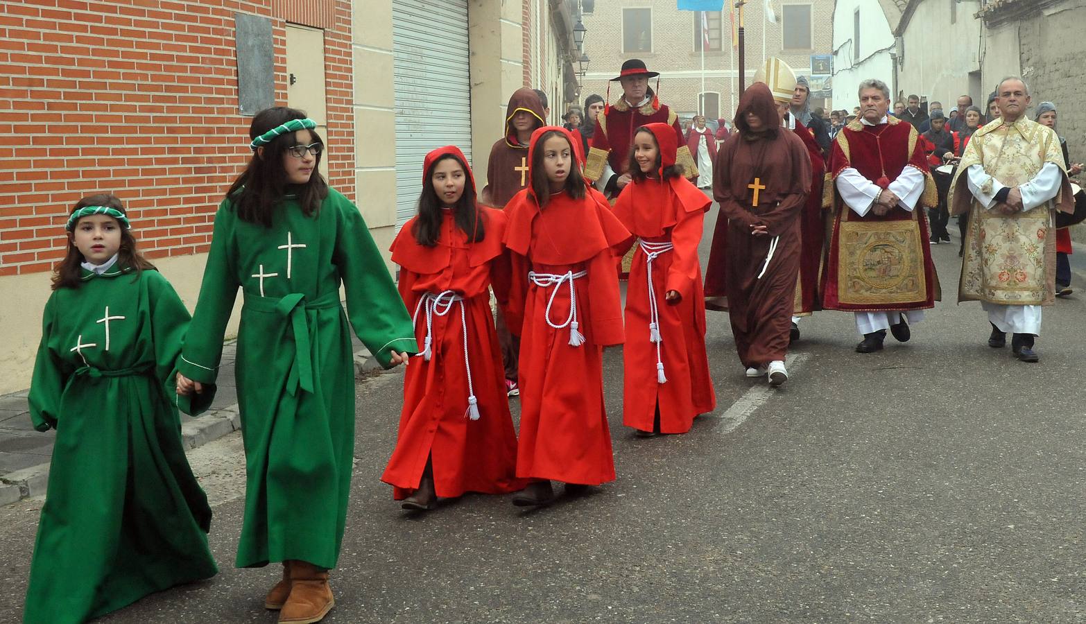 Recreación histórica del encuentro en Fresno (Valladolid) de Doña Urraca con el comendador