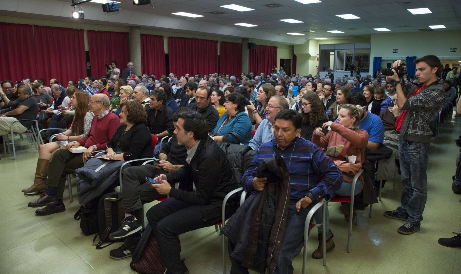 Juan Carlos Monedero en la presentación de los candidatos de Podemos para el Congreso y el Senado por Valladolid