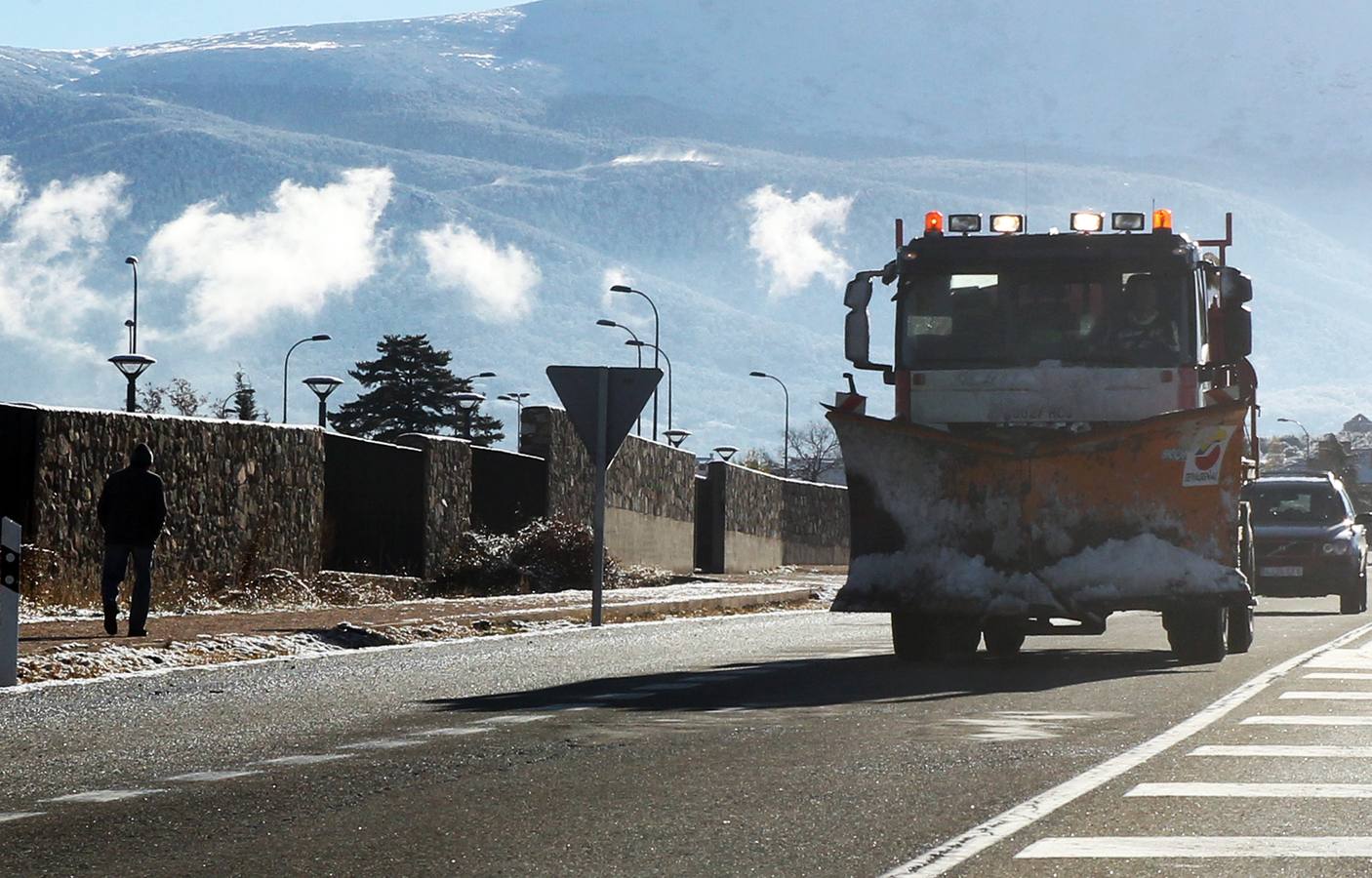 Segovia recibe las primeras nieves de la temporada