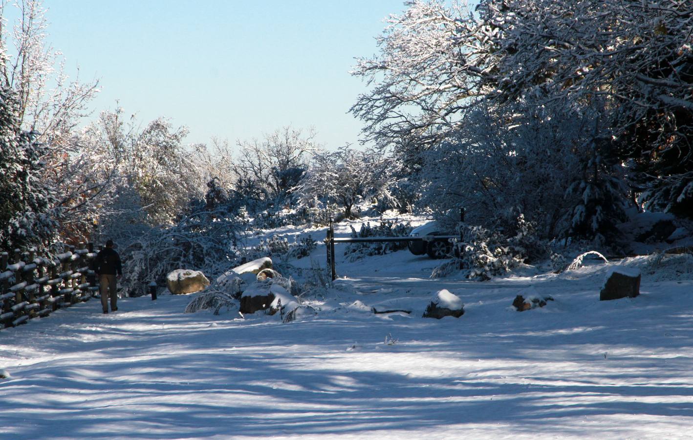 Segovia recibe las primeras nieves de la temporada