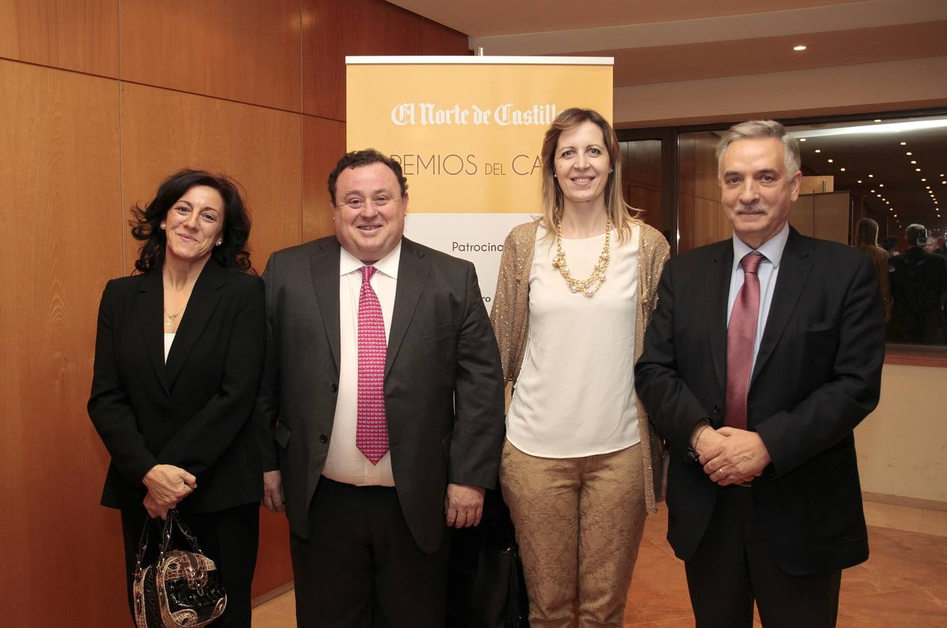 Ángeles Leonardo, José Manuel Rodríguez, María San José y Artemio Domínguez, alcalde de Rioseco.