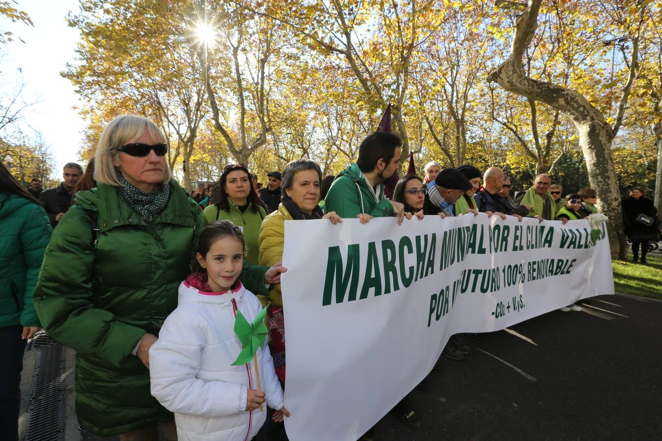 Marcha del clima 2015 en Valladolid