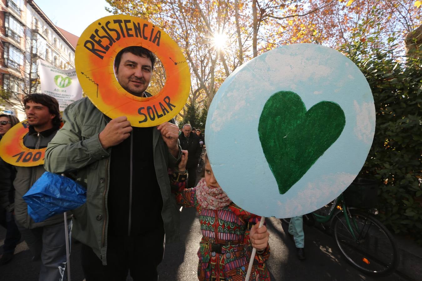 Marcha del clima 2015 en Valladolid