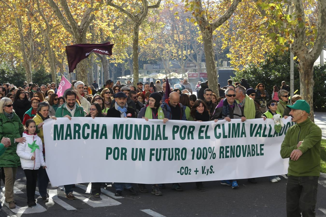 Marcha del clima 2015 en Valladolid