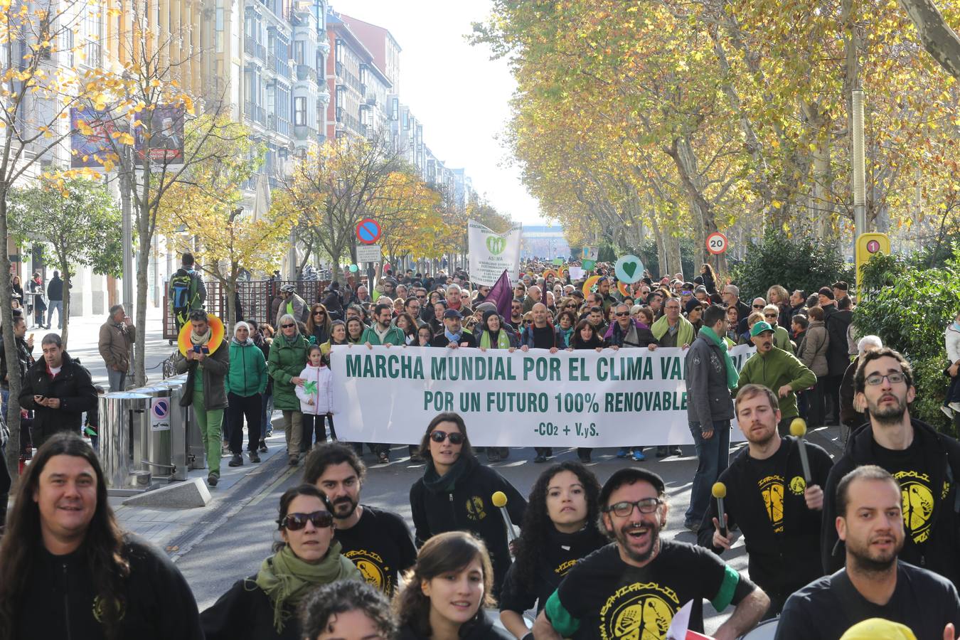 Marcha del clima 2015 en Valladolid