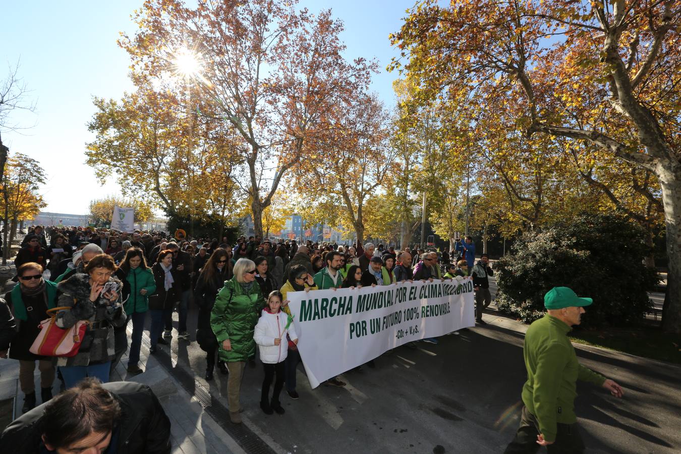 Marcha del clima 2015 en Valladolid