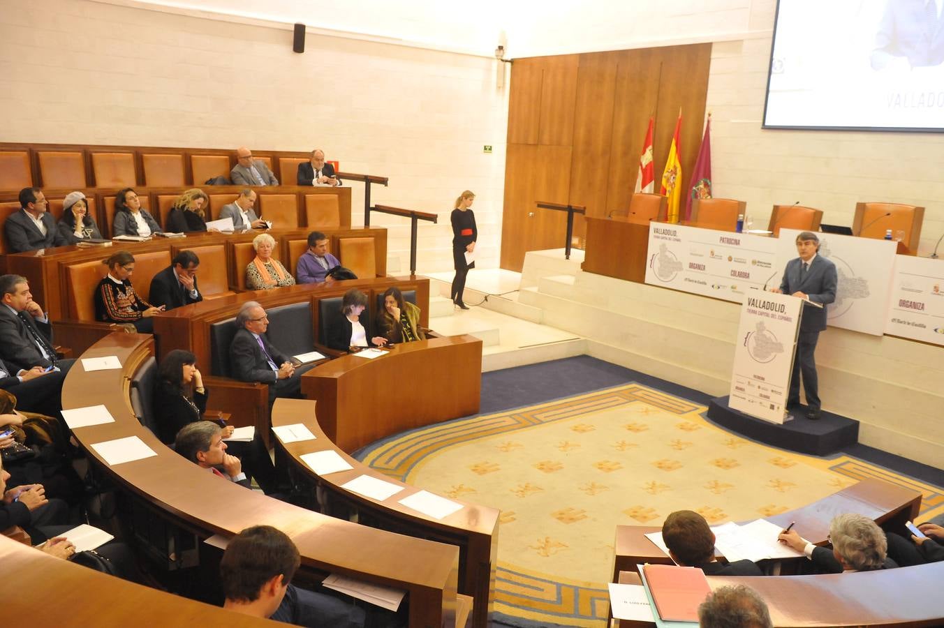 Jornada del ciclo &#039;Valladolid, Tierra Capital del Español&#039; celebrada en el castillo de Fuensaldaña