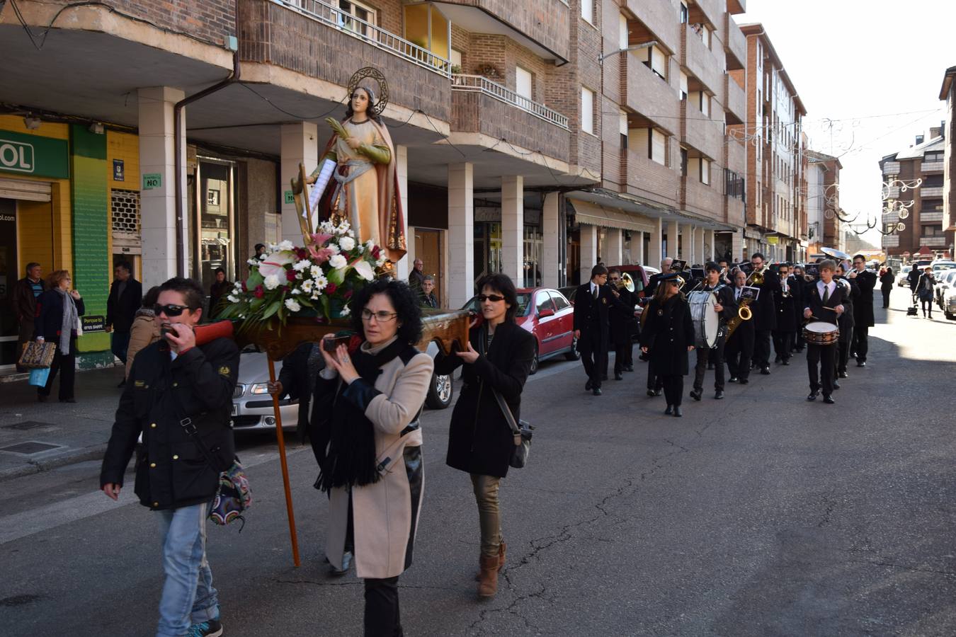 Santa Cecilia llena de música las calles de Guardo (Palencia)