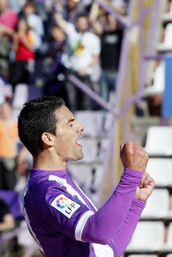 Óscar celebra un gol.