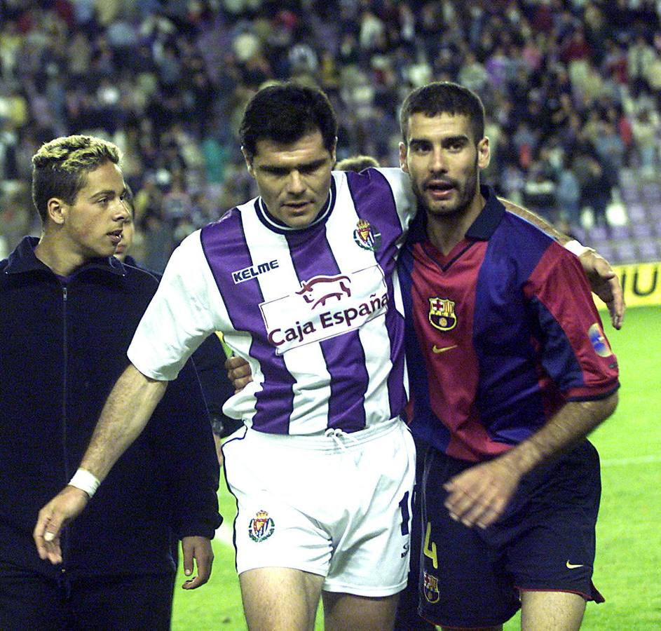 Alberto López Moreno y Pep Guardiola.