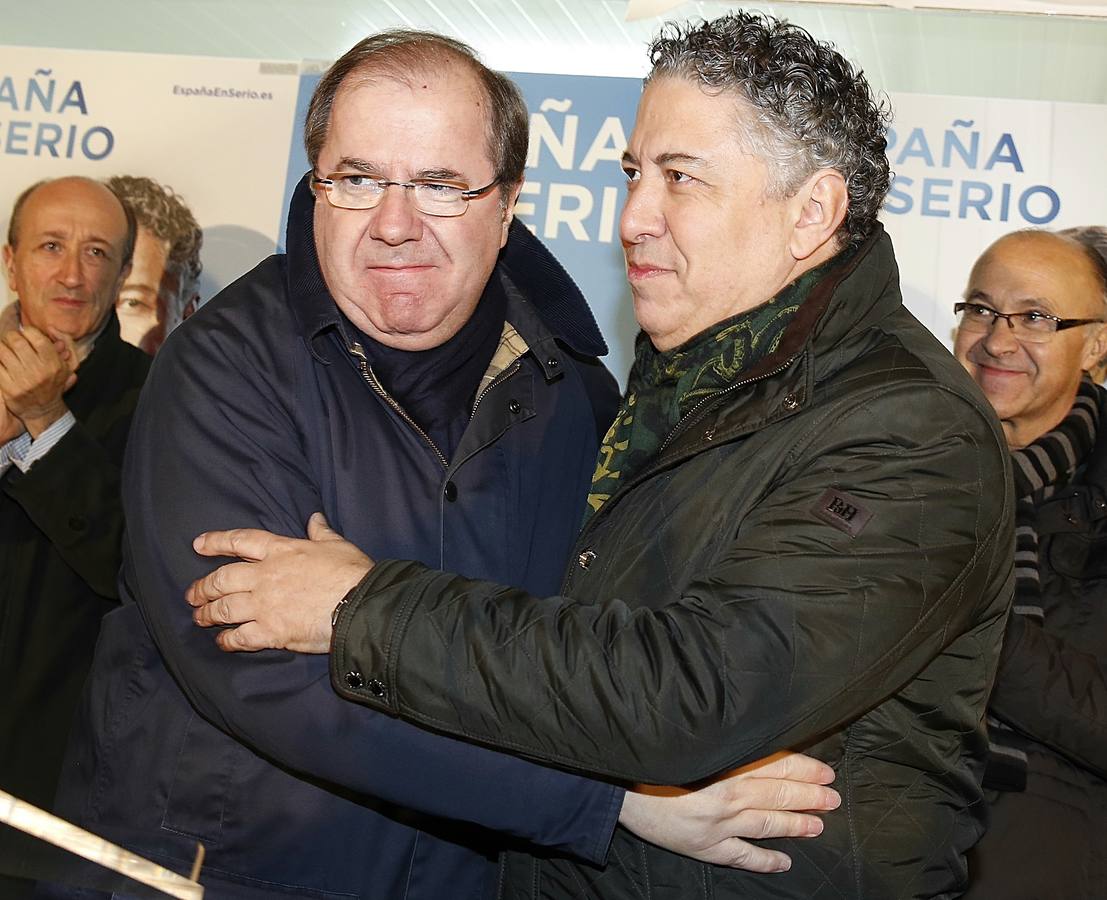 El presidente regional del PP, Juan Vicente Herrera, inicia la campaña en Valladolid.