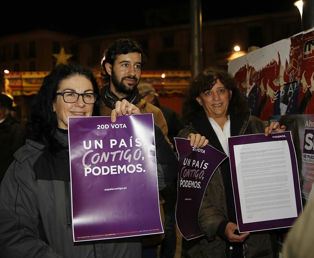 Los candidatos de Podemos, inician la campaña.
