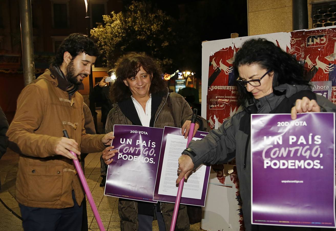 Los candidatos de Podemos, inician la campaña.