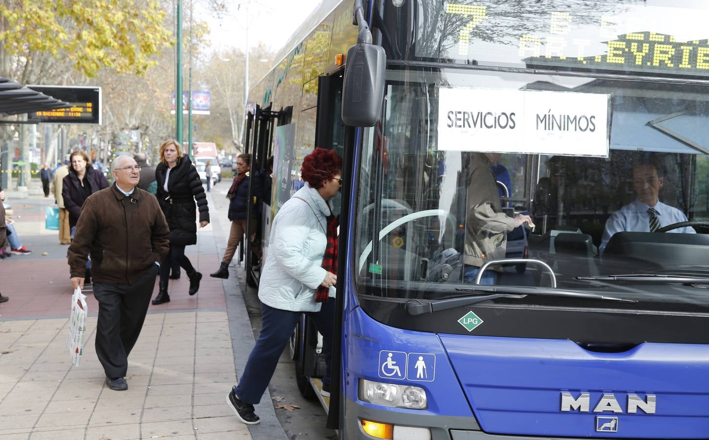 Protesta de los trabajadores de Auvasa