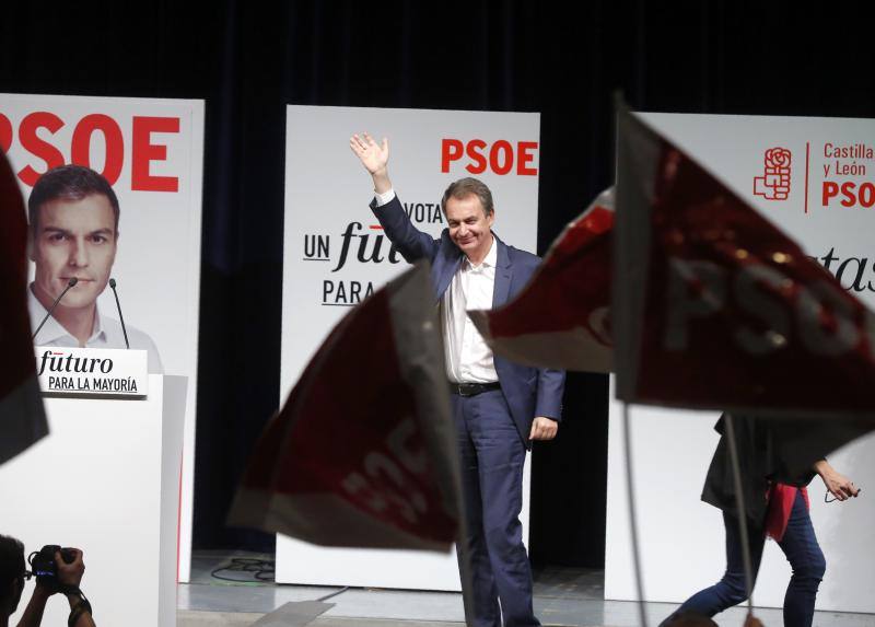 Acto del PSOE en Valladolid con José Luis Rodríguez Zapatero