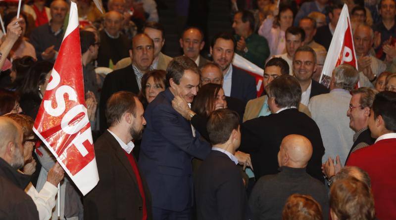Acto del PSOE en Valladolid con José Luis Rodríguez Zapatero