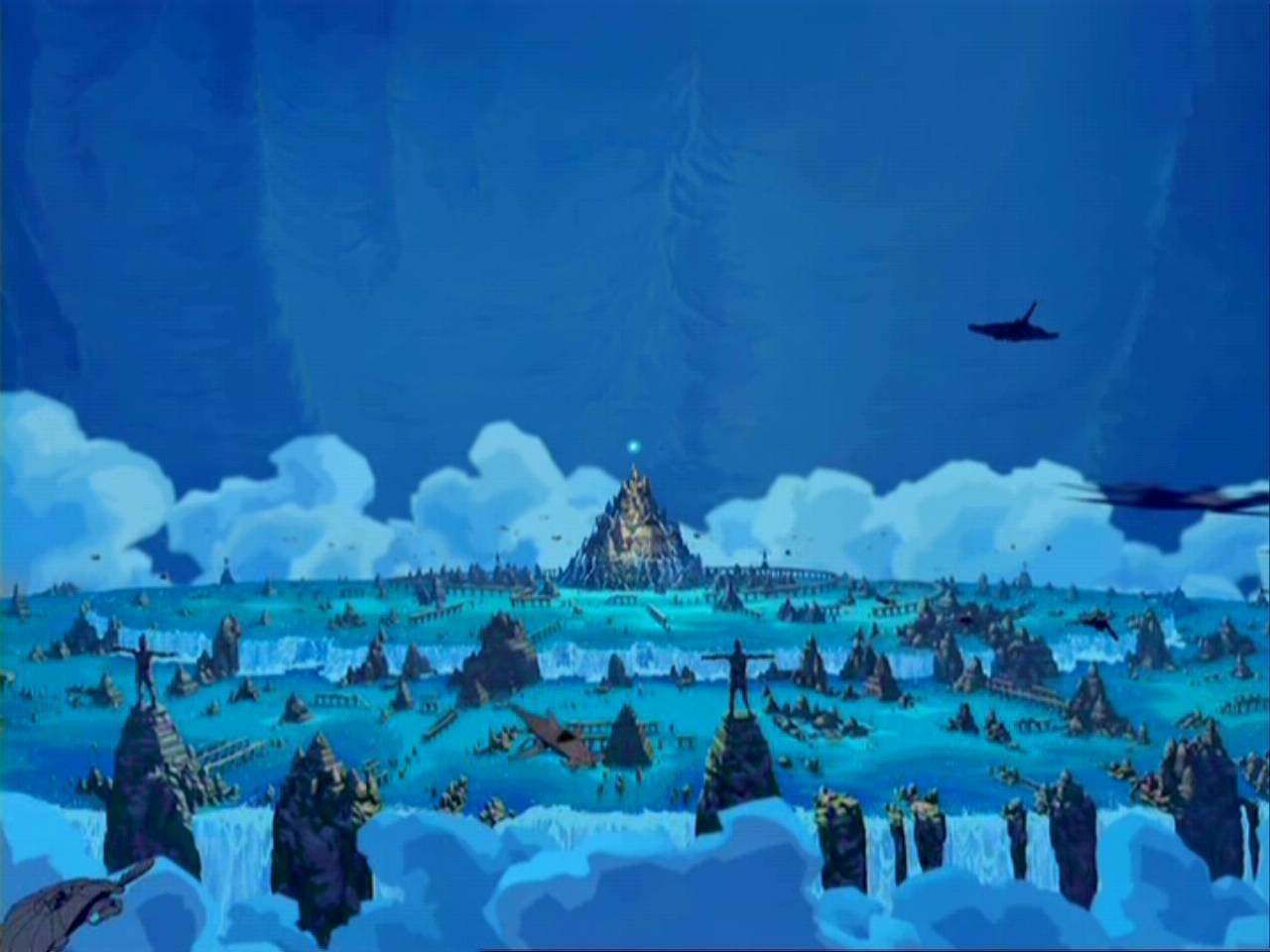 Atlantis. La ciudad de Atlantis está inspirada en Angkor Wat, Camboya.