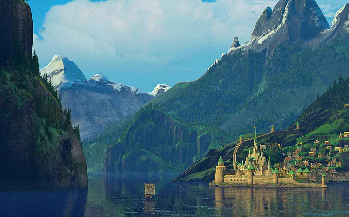 Frozen. La villa de Arandelle, es Sognefjord, en Suecia.