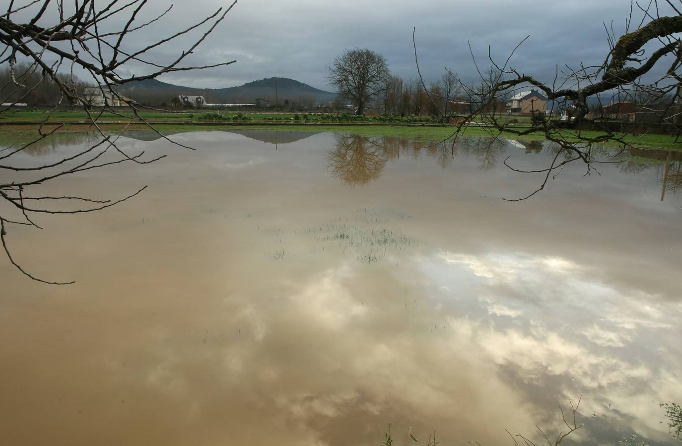 Temporal de lluvia en el Bierzo