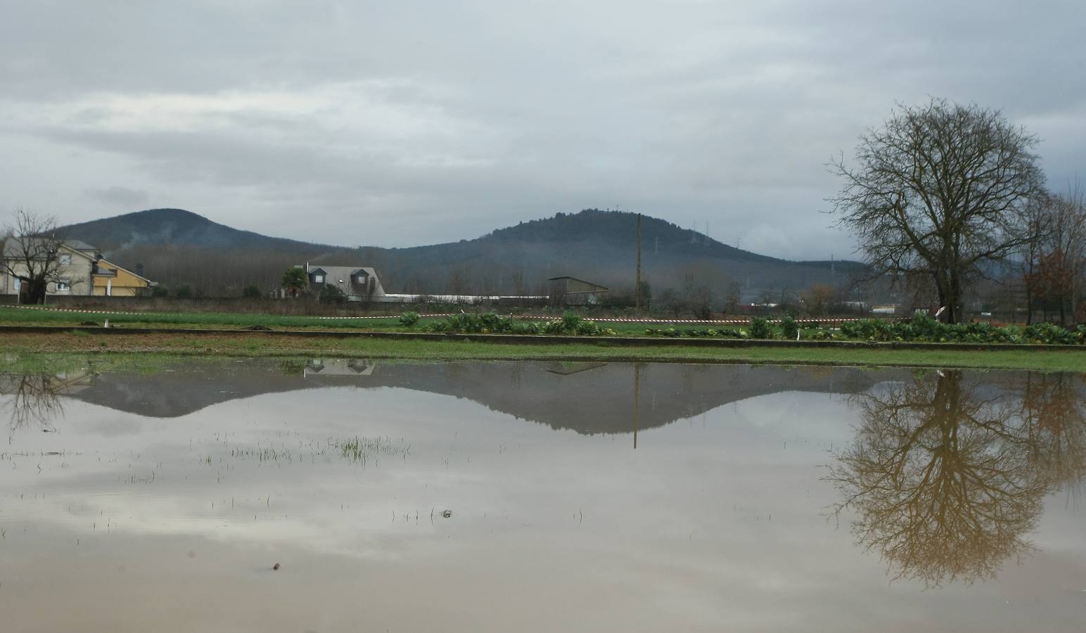 Temporal de lluvia en el Bierzo