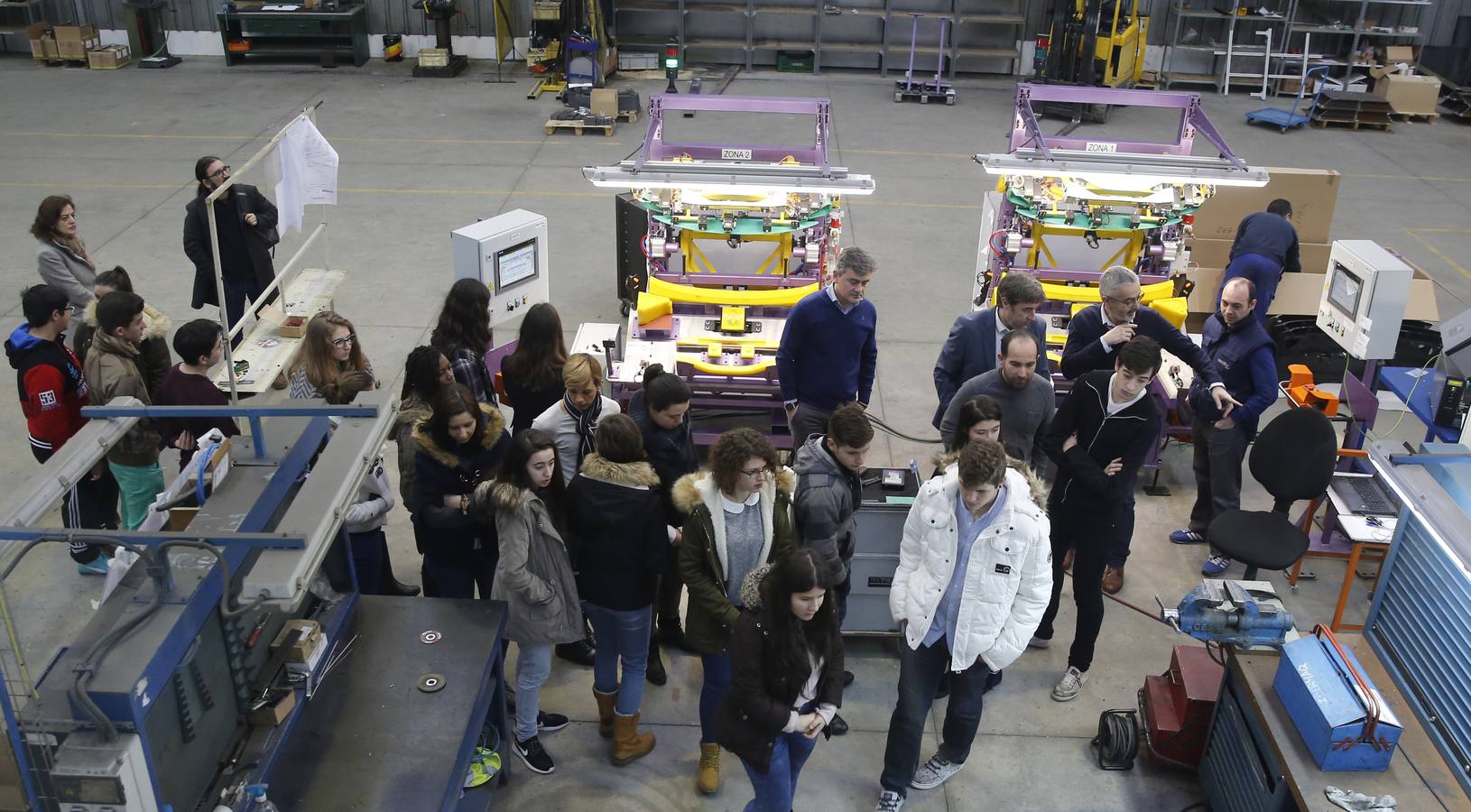 Alumnos del IES La Merced visitan las instalaciones de Ibermaq