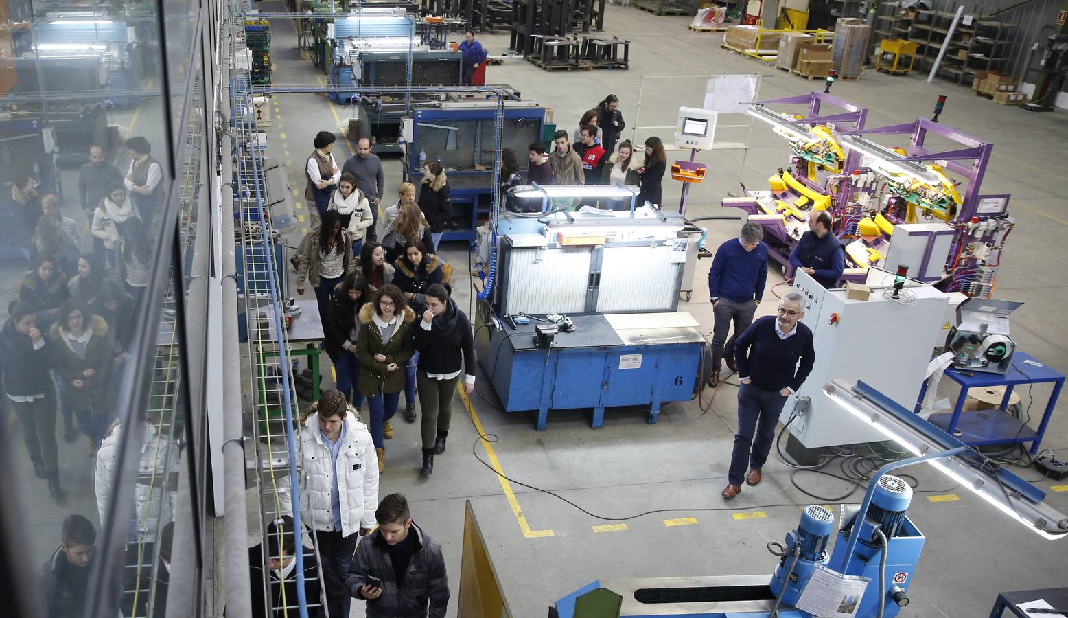 Alumnos del IES La Merced visitan las instalaciones de Ibermaq