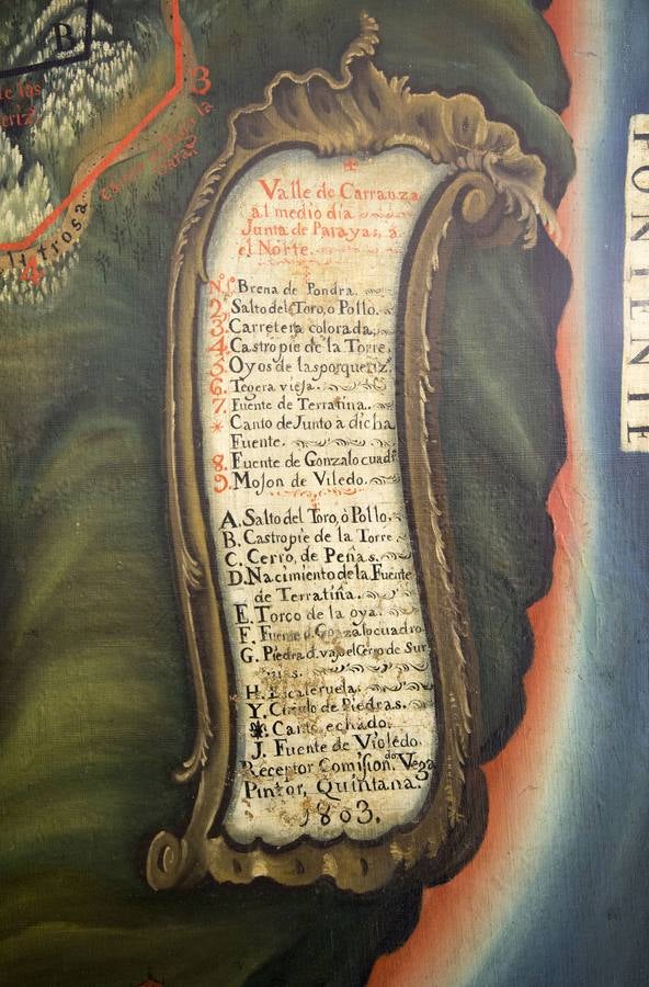 Colección de mapas al óleo que atesora el Archivo de la Real Chancillería de Valladolid