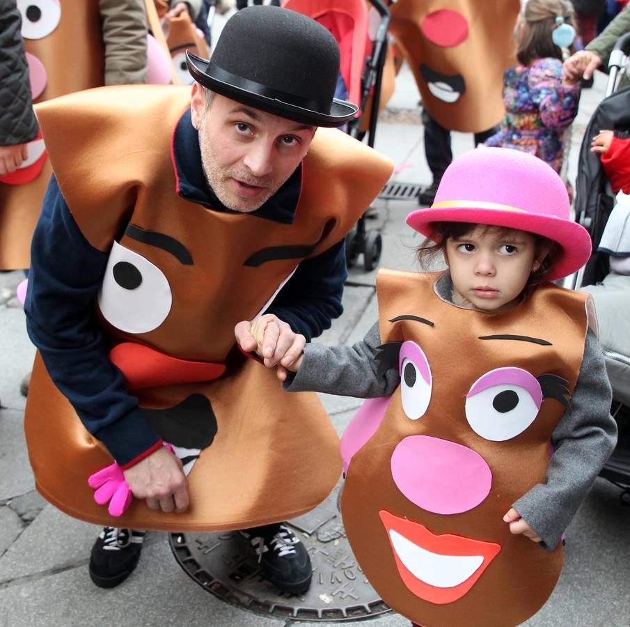 Desfile infantil del lunes de Carnaval en Segovia