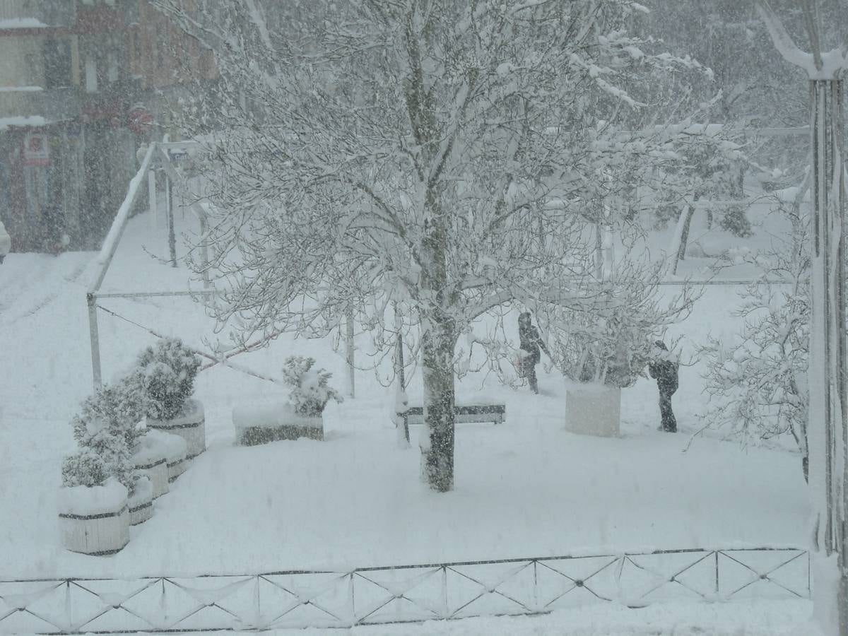 Nieve en Guardo (Palencia)