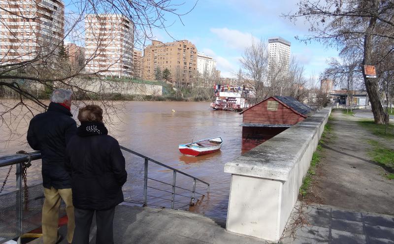 Río Pisuerga en Valladolid capital.