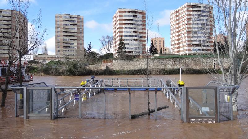 Río Pisuerga en Valladolid capital.