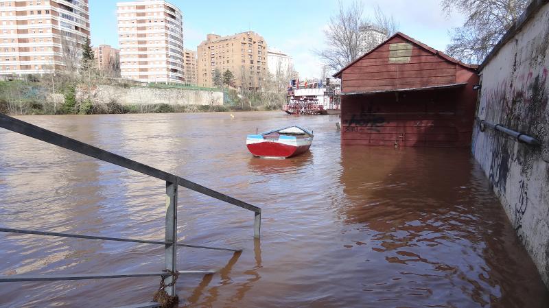 Río Pisuerga en Valladolid capital.
