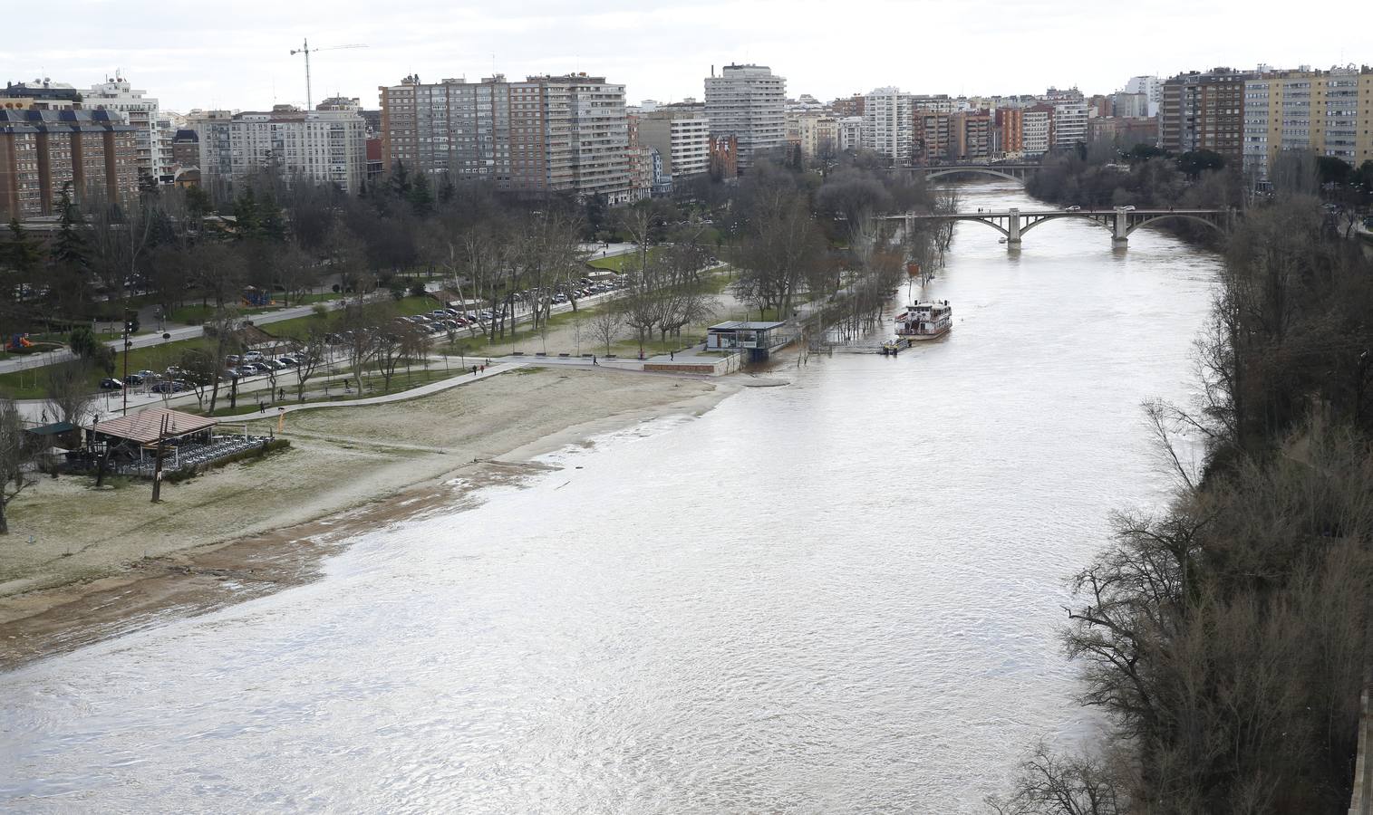 El Pisuerga a su paso por Valladolid.