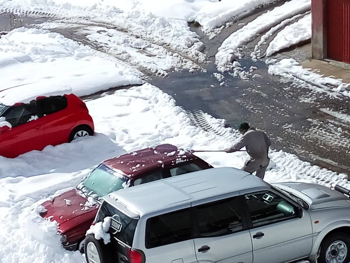 Nieve en Guardo (Palencia)
