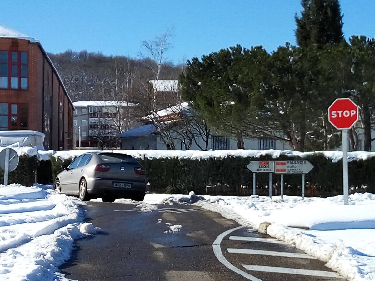 Nieve en Guardo (Palencia)