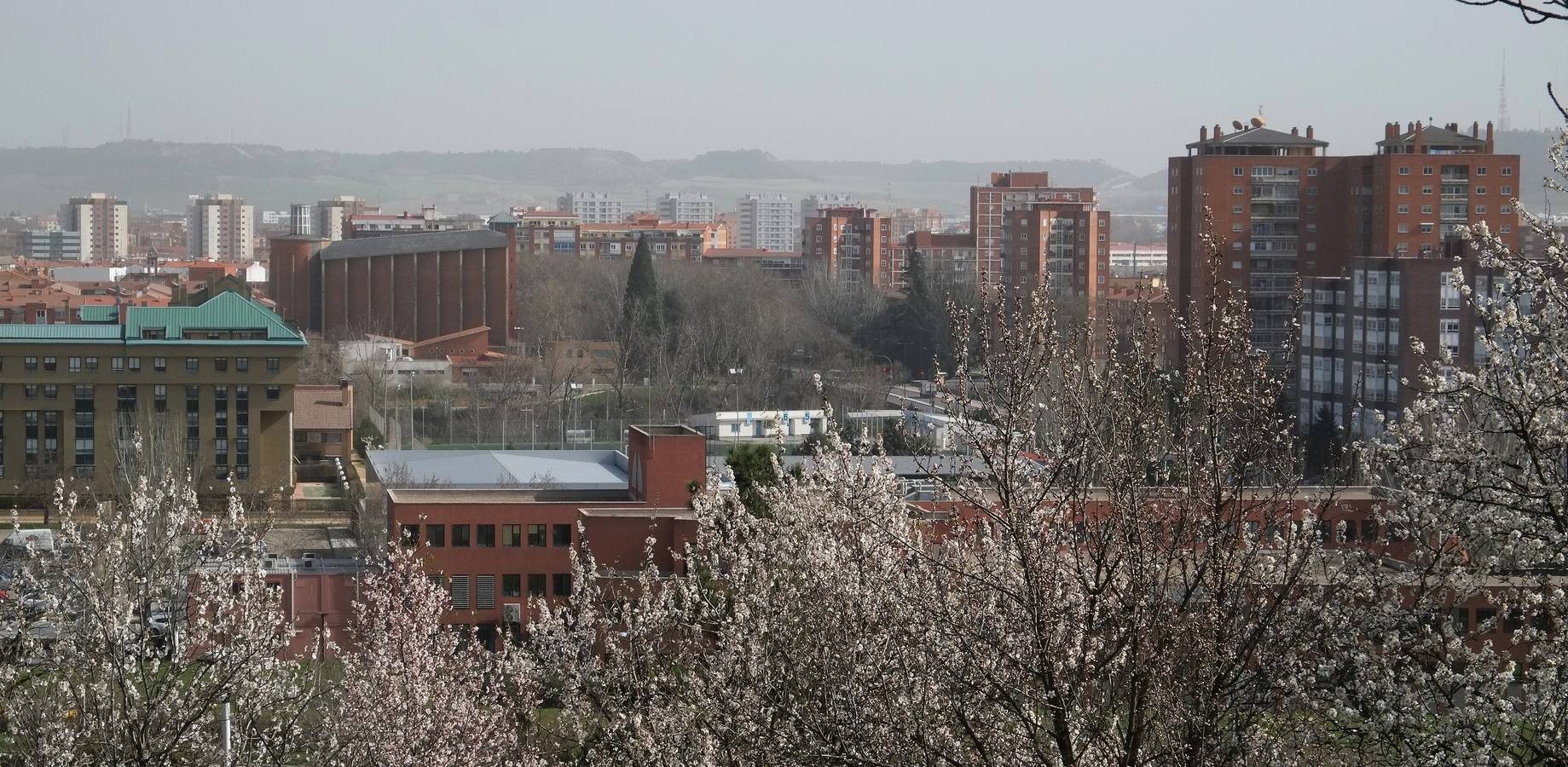 La calima cubre el cielo de Valladolid