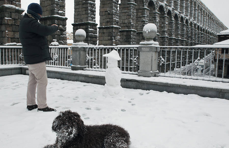 Segovia cubierta por la nieve (1/2)