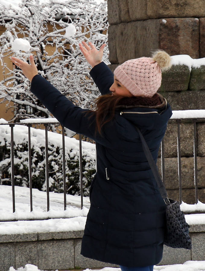 Segovia cubierta por la nieve (1/2)